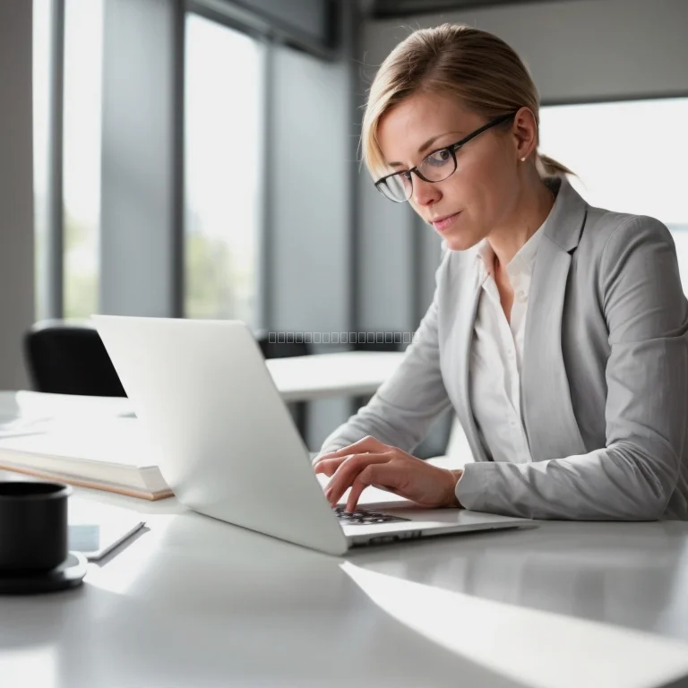 Business Leader arbeitet fokussiert an Strategie